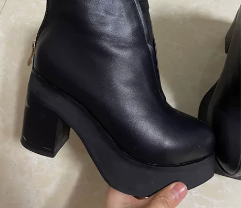 纯牛皮厚底女皮鞋，37码，单鞋，穿过一天，...