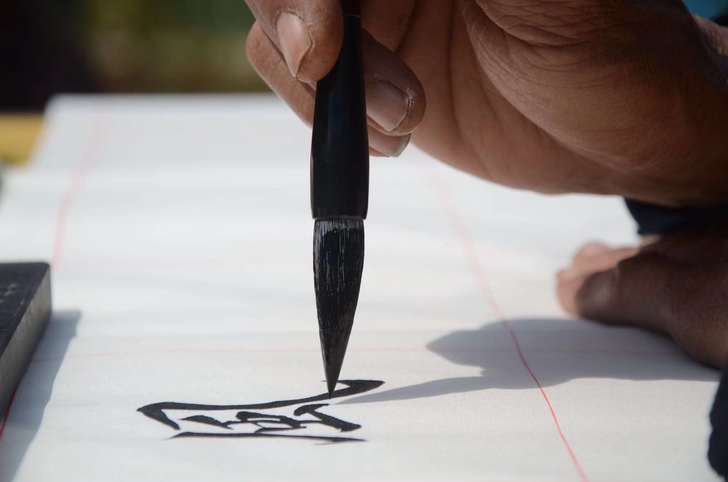 毛笔狼羊兼毫田英章学生成人练字初学者欧楷颜...