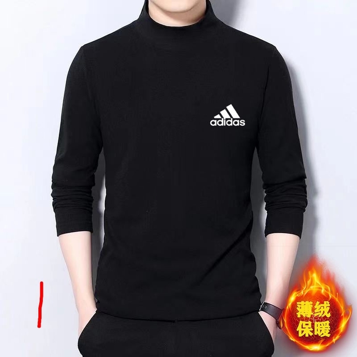 名牌清仓德绒打底衫男士长袖t恤秋冬季大码男...