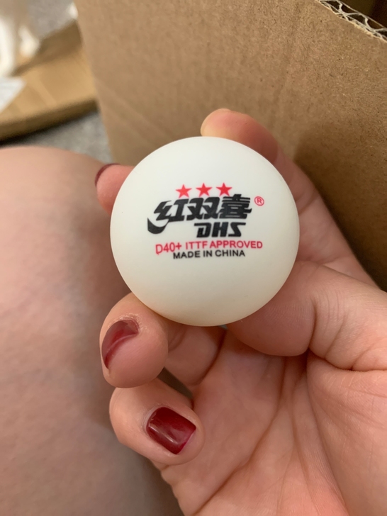 清仓正品红双喜赛顶乒乓球三星3星级新材料D...