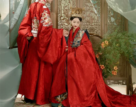 重回汉唐X尚食同款婚服 凤笙玉京明制