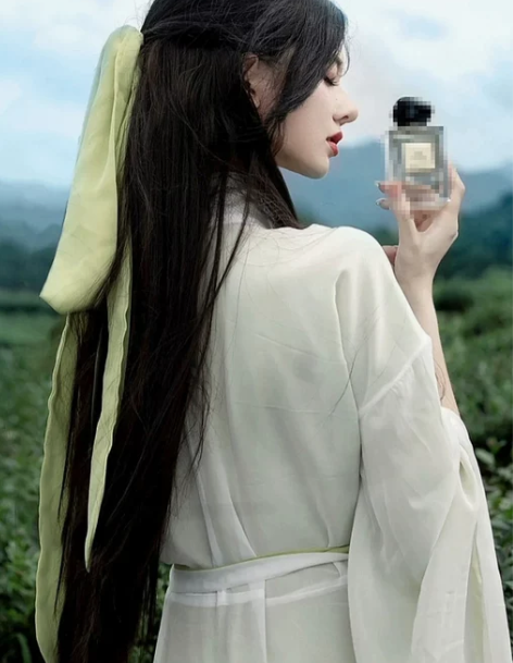 汉服古风飘逸魏晋风直裾古装女改良夏款广袖流...