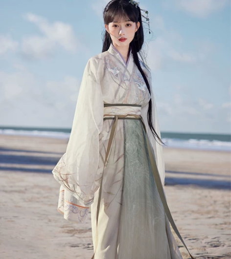 【已出】全新m七月夕晋制汉服 为霜 原创直...