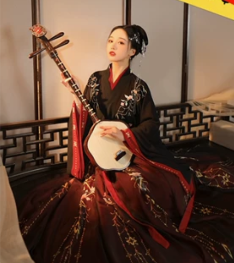 云芳晴绾星辰汉服女中国风交领齐腰襦裙魏晋风...