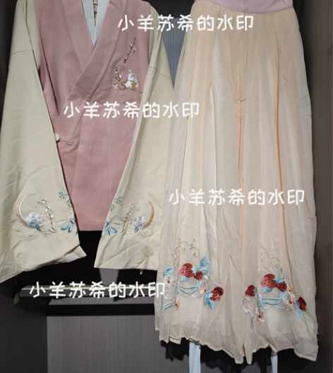 与卿记明制汉服交领短袄花朝记肥啾比甲劲合一...