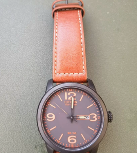 西铁城CITIZEN男表潮流商务光动能皮男...