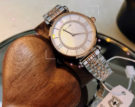 2022新款正品气质镶钻星空轻奢小众钢带女...