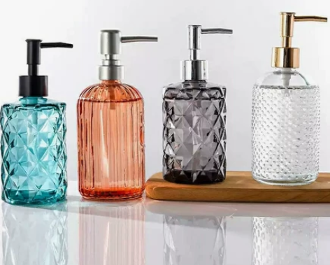 洗发水沐浴露洗手液分装瓶图案：竖纹、雨点、...