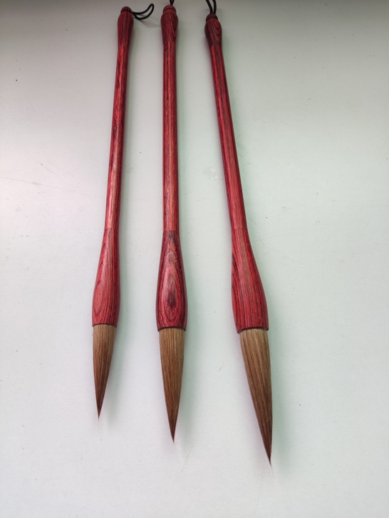 全新 高档红木纯狼毫,笔杆红木,笔头纯狼尾...