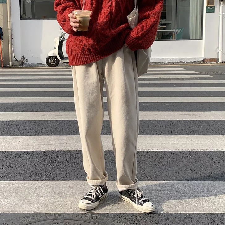 YUKI小树家 推荐炒鸡百搭的杏色裤子长裤...