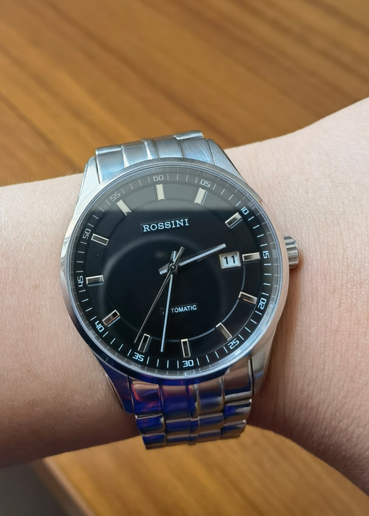 罗西尼5553自动机械表，蓝宝石镜面完美无...