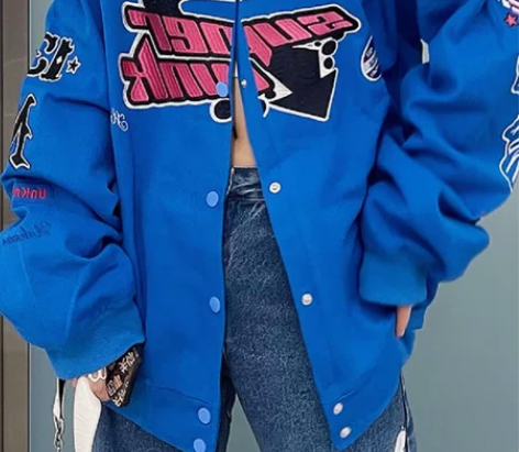 美式复古刺绣赛车服外套男女情侣春秋ins潮...