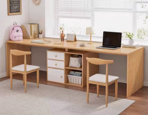 【特价】双人书桌长条家用台式电脑桌办公桌卧...