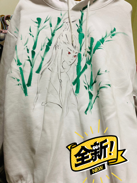 特步定制手绘卫衣