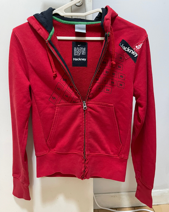 Nike 耐克短款 塞车主题 拉链开衫连帽...