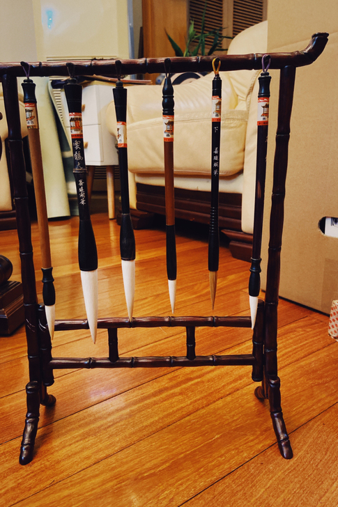 红木笔架，老物件很漂亮，有些年头了，随缘出...