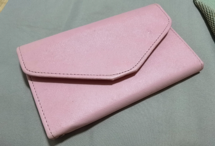 粉色钱包，17*11cm，不退