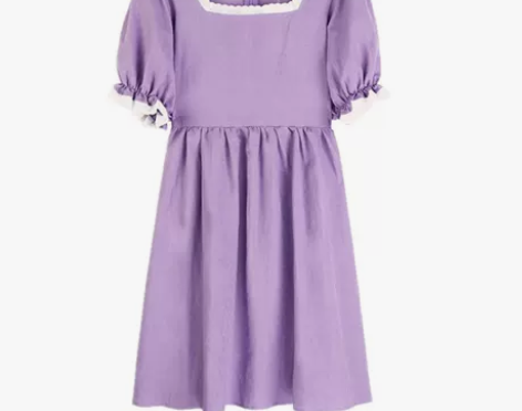 法式连衣裙2022新款女夏设计感气质初恋女...