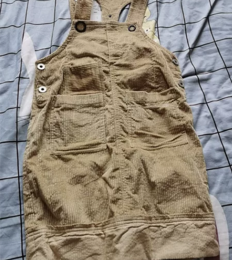 灯芯绒背带裙120码/62   全新带吊牌...