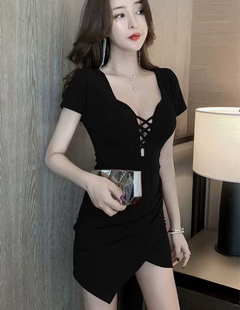 包臀裙 短裙包臀裙ktv服务员工作服  技...