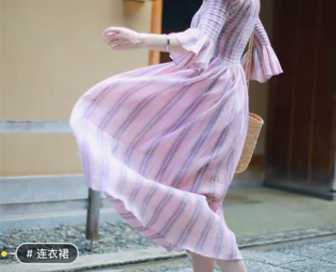 rainy独家限量 仙女彩虹亚麻浪漫荷叶边...