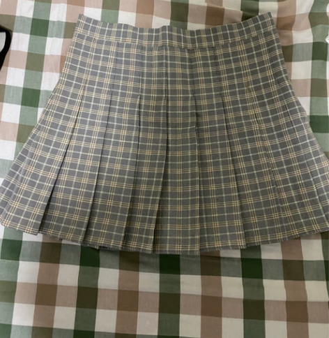 【白菜价】格子百褶裙 全新 全新  二手商...