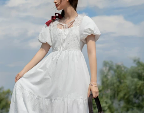 连衣裙日系甜美清新 穿过两次 状态良好 可...