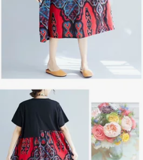 300斤特大码民族风短袖连衣裙女夏260胖...