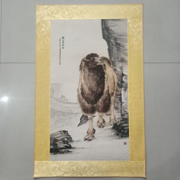 仿古宣纸未装裱画片 实物拍摄