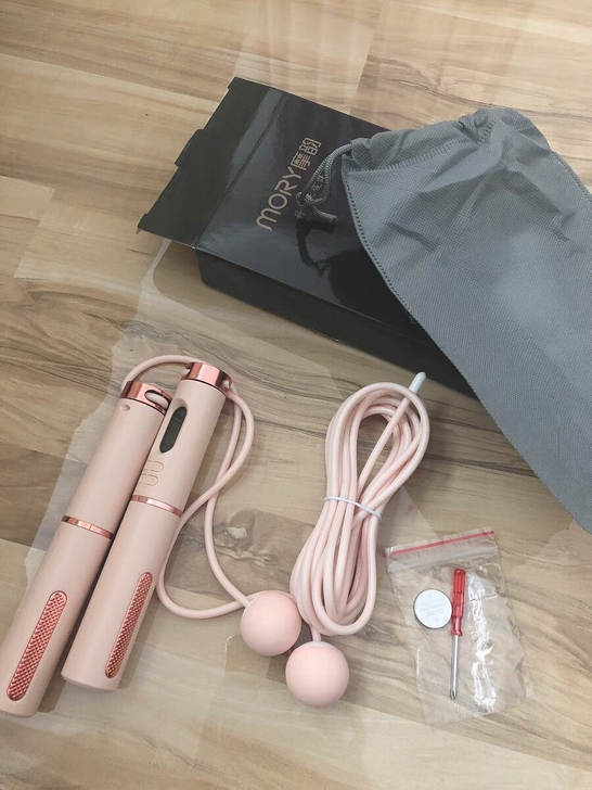 摩韵电镀无绳跳绳可计数负重球健身减肥运动绳...