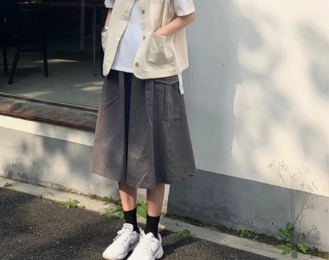 潮流中性风工装半身裙 几乎全新,白菜价出几...