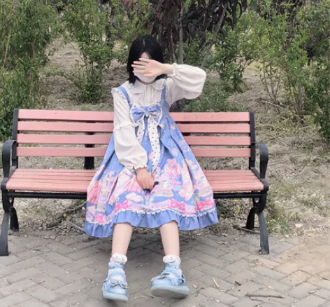 韩菇凉{现货}~原创设计名媛派对Lolit...