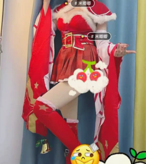 【租】绝版M码多肉君王者荣耀貂蝉圣诞恋歌c...