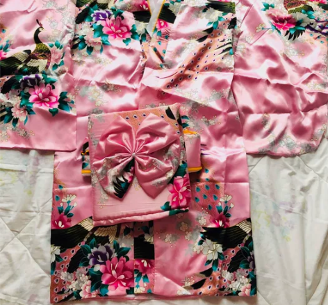 儿童和服传统复古民族范 粉红色 参考身高：...