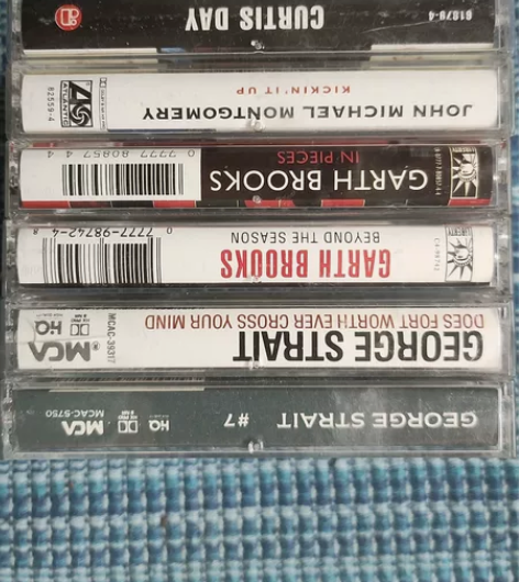 流行音乐磁带，乡村民谣男声打包 一共6盘，...