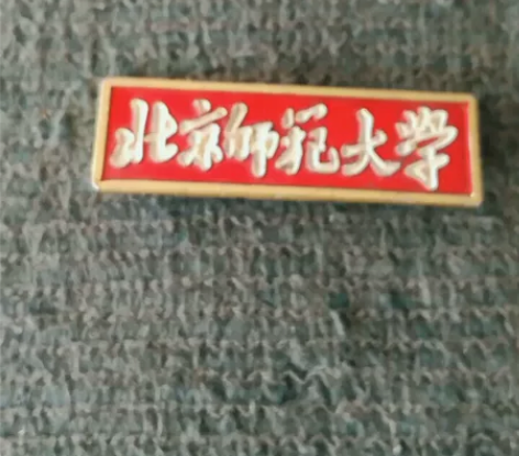 北京师范大学校徽，上世纪的产品。学校名人辈...