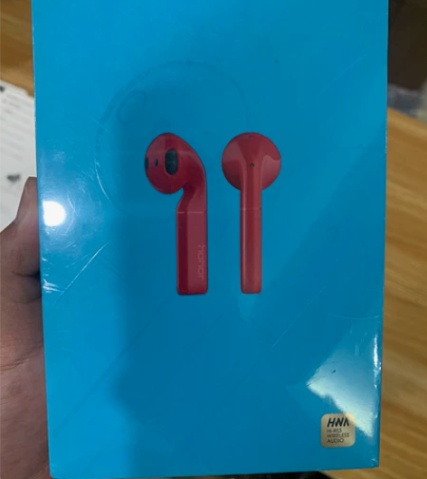 荣耀flypods蓝牙耳机 红色 全新未拆...