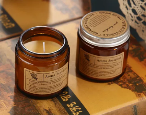 《买二送一》香薰蜡烛ins卧室安神助眠无烟...