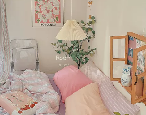 五人艺术 海报ins风花卉小清新装饰摆画女...