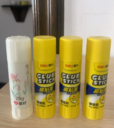 得力固体胶x3+爱好固体胶x1+得力液体胶...