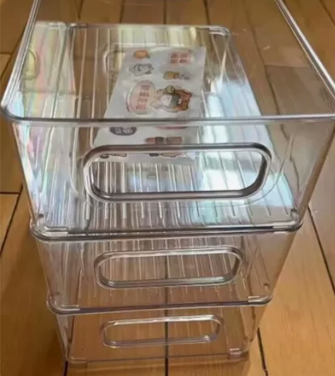 （清3个14元包邮）全新透明收纳盒ins风...