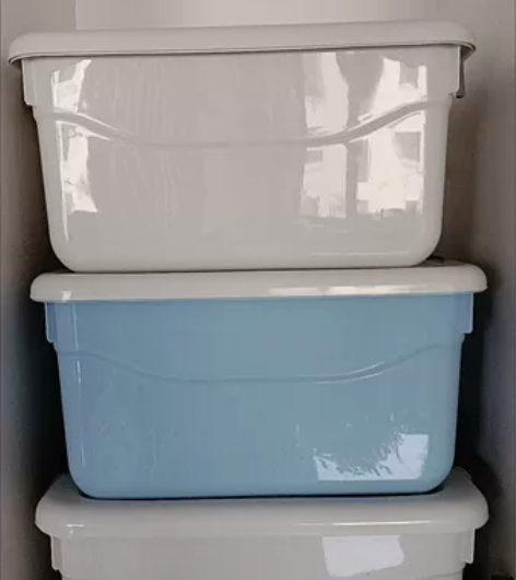 家用收纳箱塑料衣服玩具整理箱带盖家用衣物储...