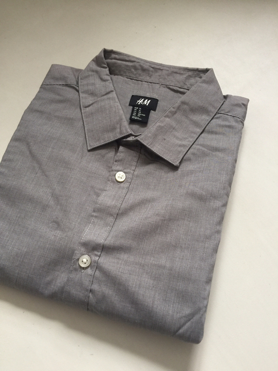 H##amp；amp；M男士深灰色休闲长袖...