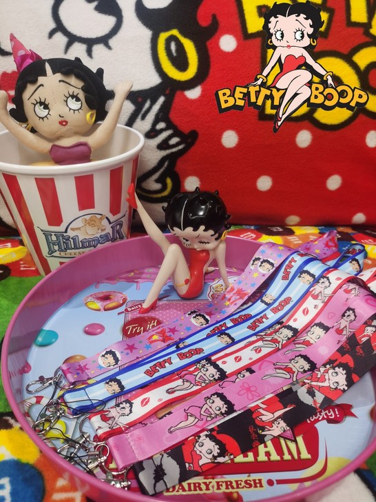 贝蒂Betty boop娃娃挂绳钥匙绳证件...