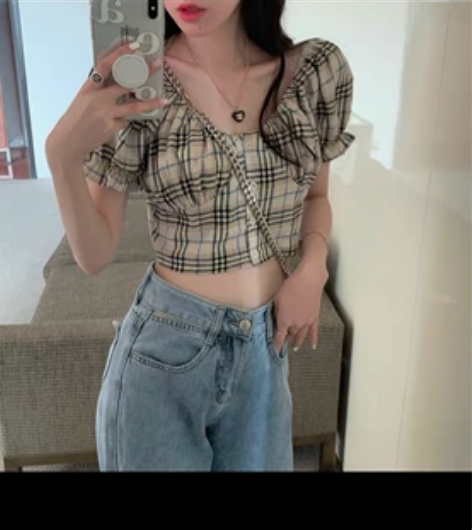 夏季设计感小众女内搭外穿抹胸无袖上衣辣妹格...