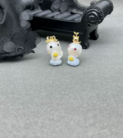 DIY 巴洛克珍珠小怪兽 万圣节阿飘 按对...