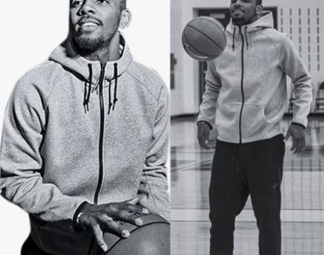 春夏欧文美式篮球运动训练跑步外套连帽开衫健...