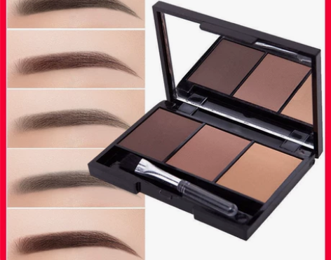 自然立体三色眉粉初学者防水防汗不脱色持久不...