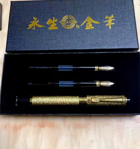 公司活动发剩下50多套钢笔三件套可换墨囊墨...