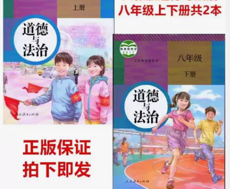 二手人教版初中道德与法治二8八年级上下册全...